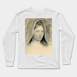 Head of Mary B. Thayer by Abbott Handerson Thayer Long Sleeve T-Shirt